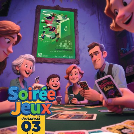 Soirée JEUX - 10 ans du réseau des mediathèques du Vercors