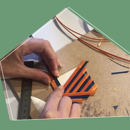 Atelier marqueterie de paille avec Gaëlle